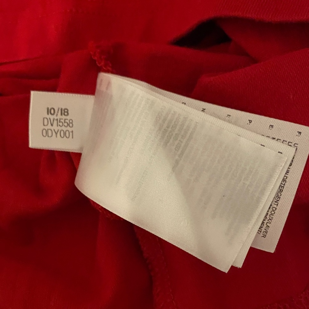 Adidas Red Long Sleeve Tee - Picture 6 of 7